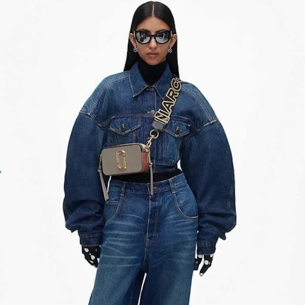 Marc Jacobs Taupe 'The Snapshot' Shoulder Bag